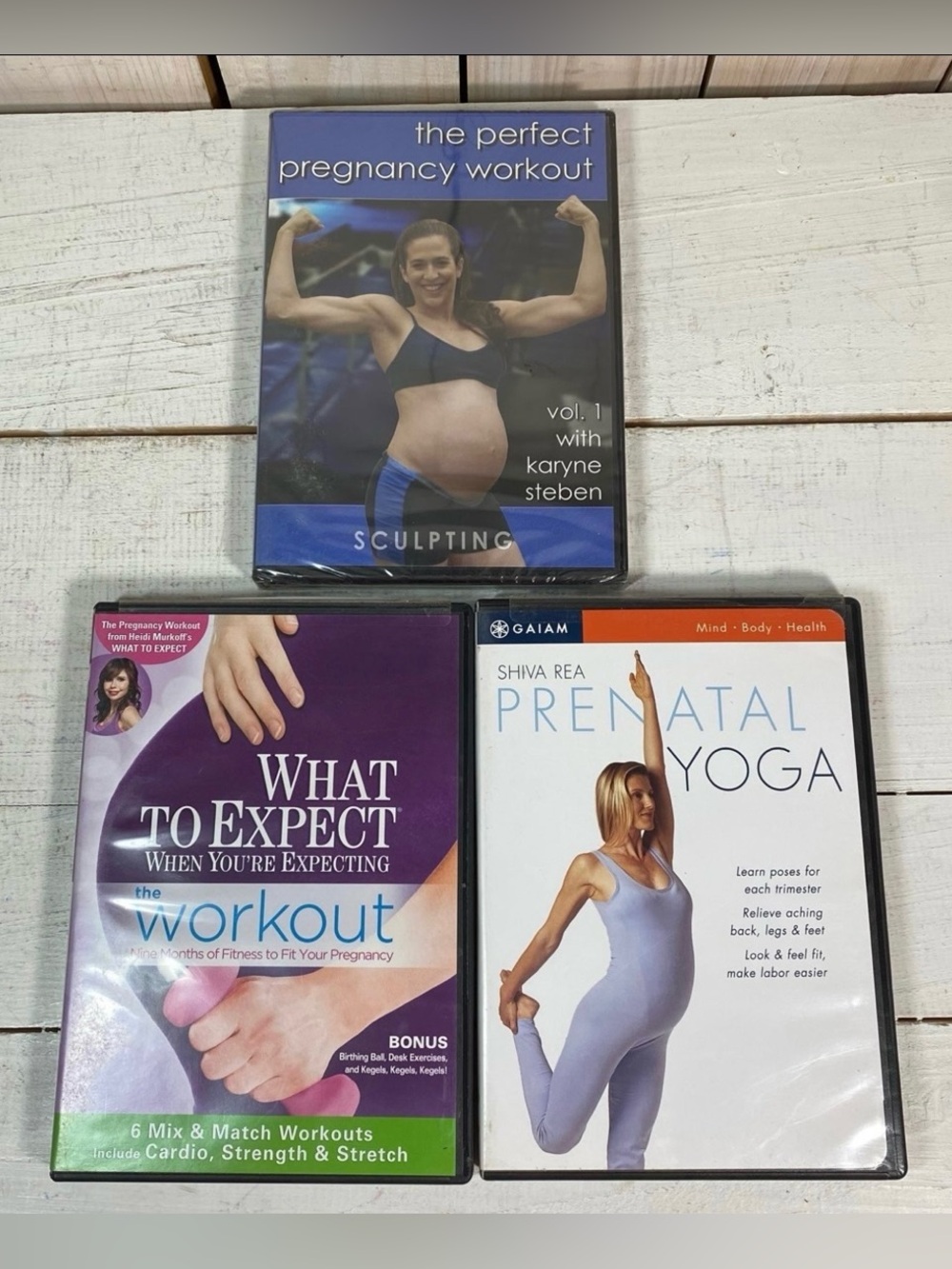 Set of Three Pregnancy Workout DVDs, Maternity